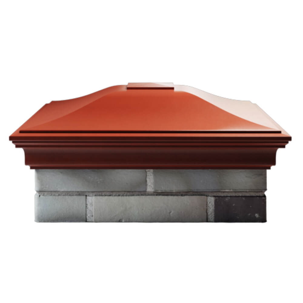 Колпак Zking Монблан Красный на столб 2х2 кирпича (515х515мм) в Нефтеюганске фото