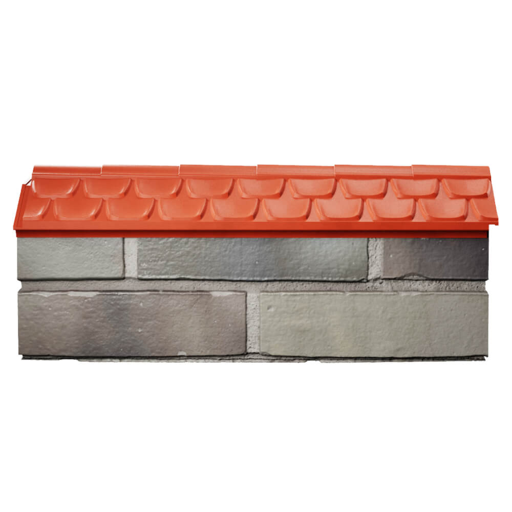 Парапет Zking Эльбрус Красный с посадкой на 0.5 кирпича (130мм) в Нефтеюганске фото