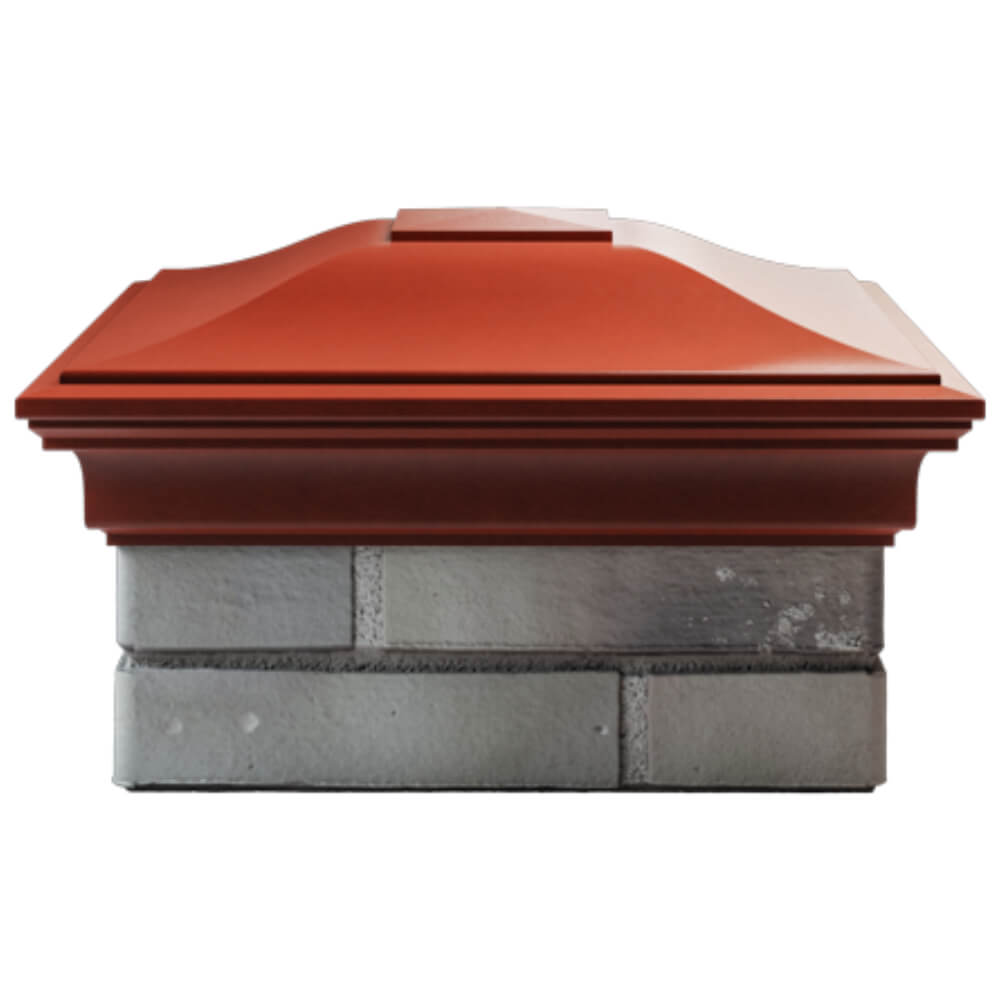 Колпак Zking Монблан Красный на столб 1.5х1.5 кирпича (385х385мм) Нефтеюганск фото