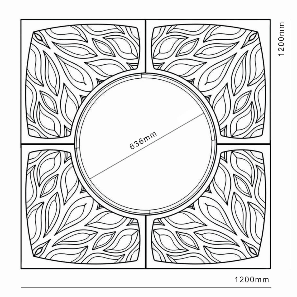 Приствольная решетка для дерева ZKING CRUST 1.2х1.2м Черная в Нефтеюганске фото