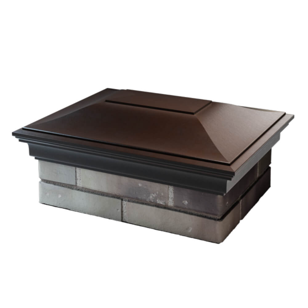 Колпак Zking Монблан Коричневый на столб 2х1.5 кирпича (515х385мм) в Нефтеюганске фото