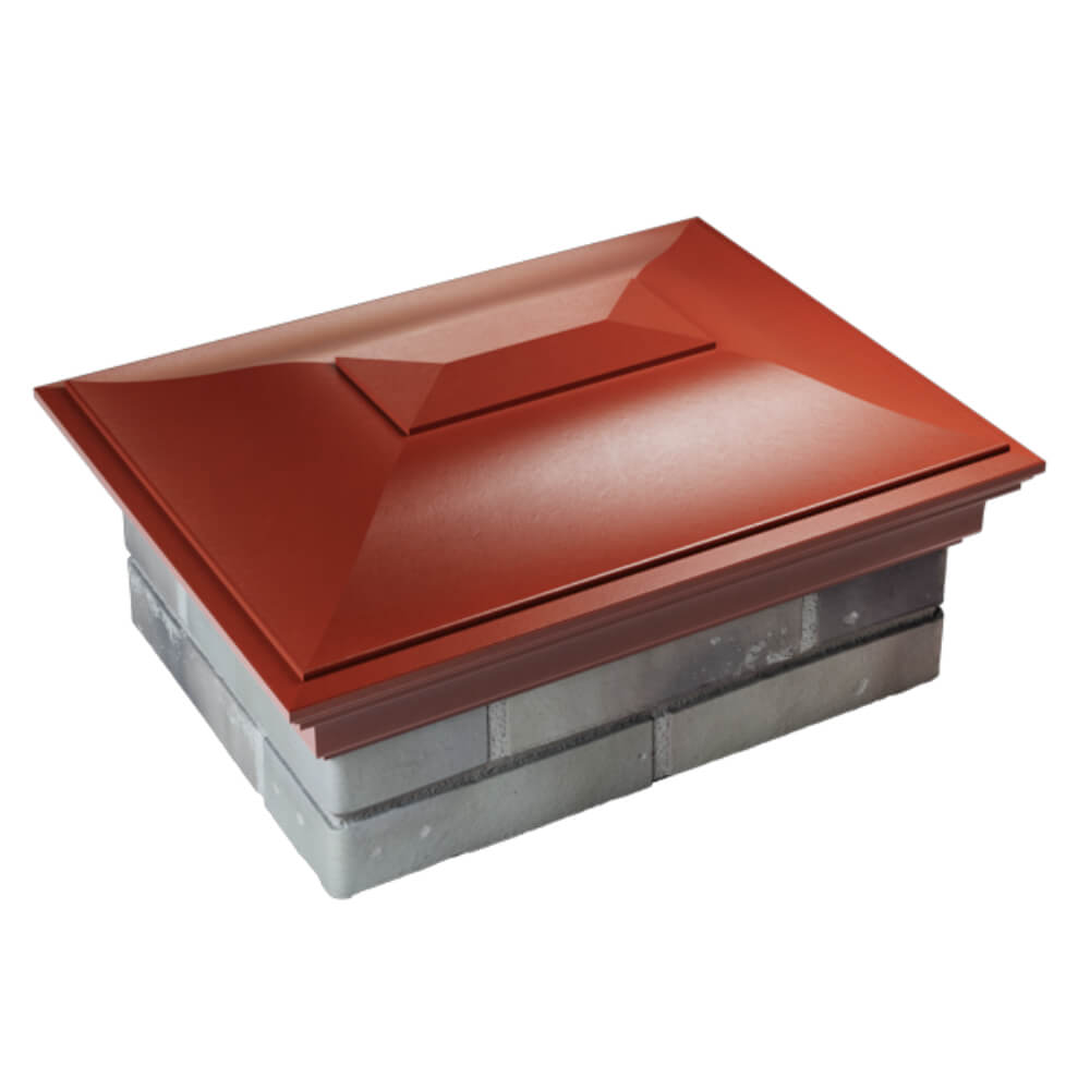 Колпак Zking Монблан Красный на столб 2х1.5 кирпича (515х385мм) Нефтеюганск фото