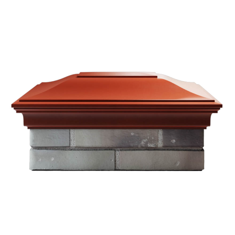 Колпак Zking Монблан Красный на столб 2х1.5 кирпича (515х385мм) в Нефтеюганске фото