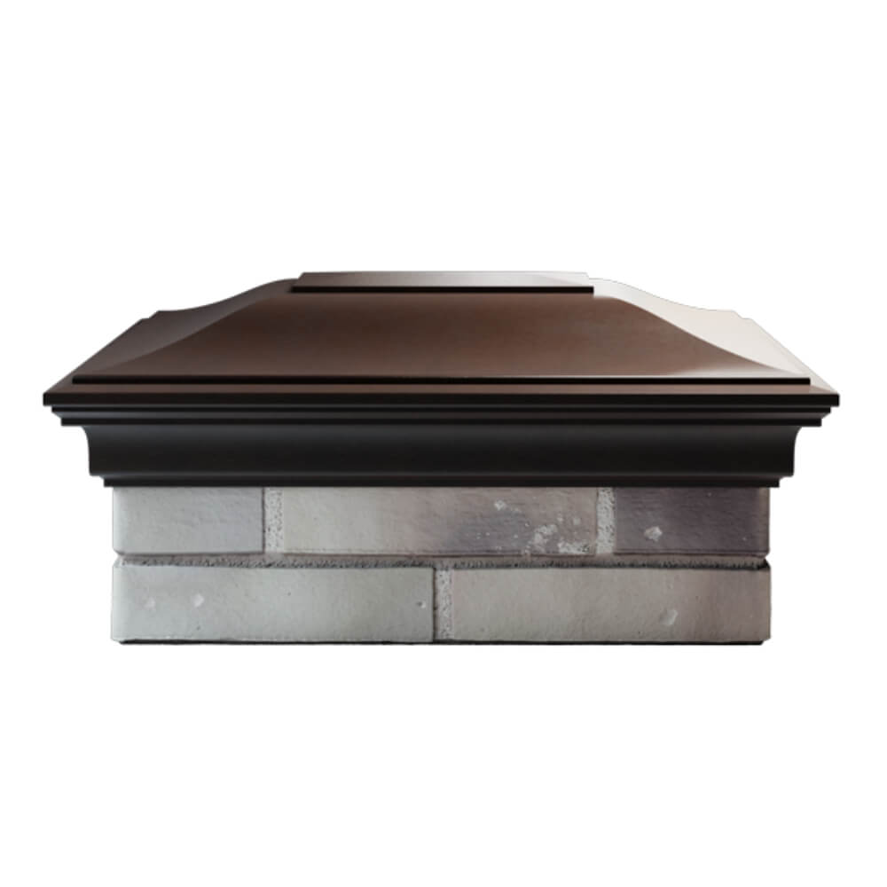 Колпак Zking Монблан Коричневый на столб 2х1.5 кирпича (515х385мм) в Нефтеюганске фото