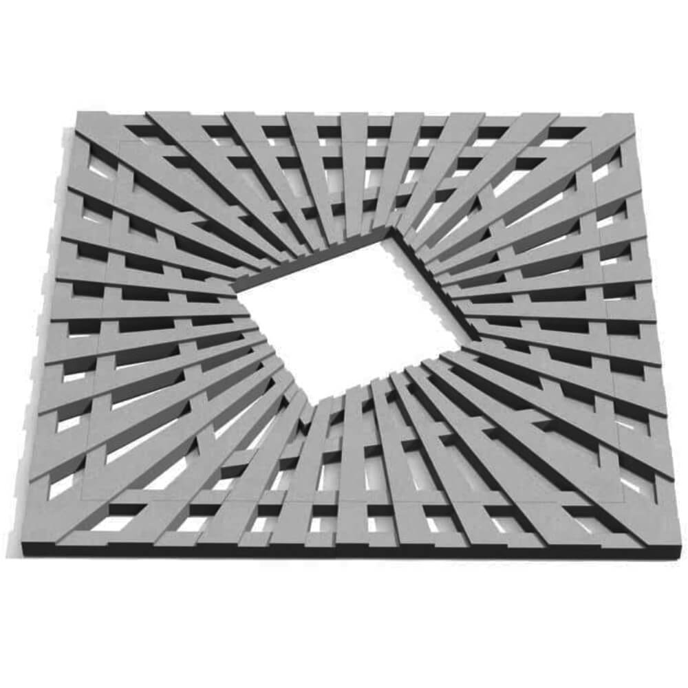 Приствольная решетка для дерева ZKING ATMOSPHERE 1.2х1.2м Серая Нефтеюганск фото