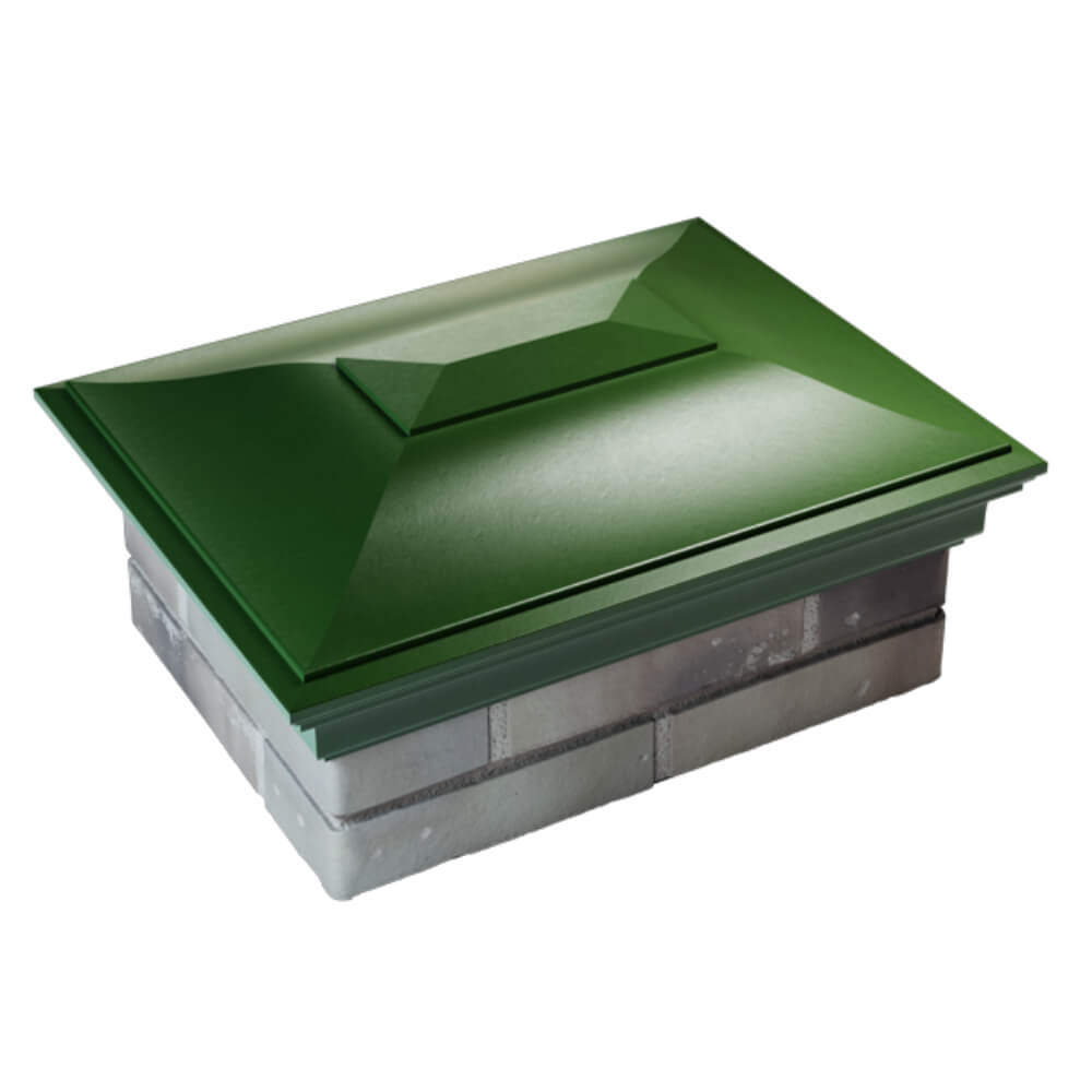 Колпак Zking Монблан Зеленый на столб 2х1.5 кирпича (515х385мм) Нефтеюганск фото