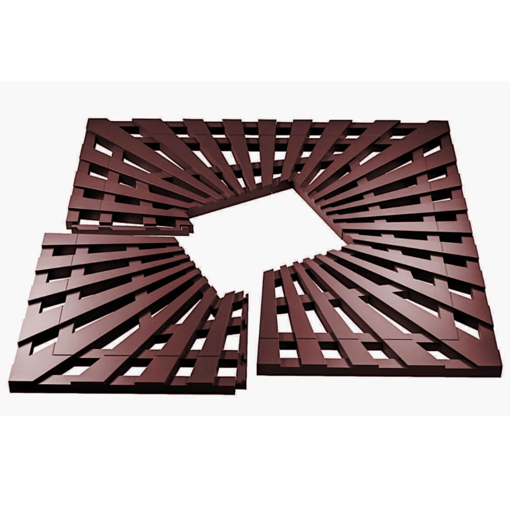 Приствольная решетка для дерева ZKING ATMOSPHERE 1.2х1.2м Коричневая в Нефтеюганске фото