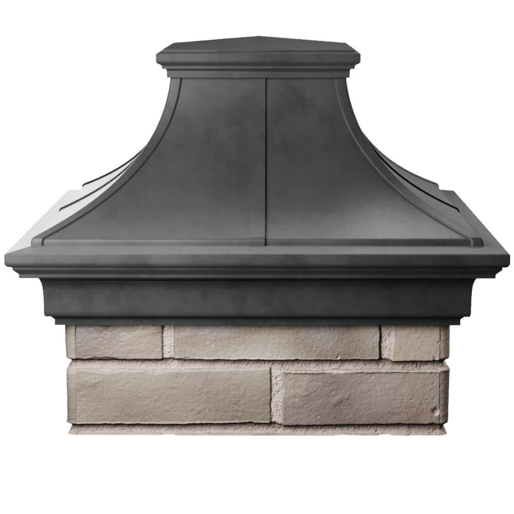 Колпак Zking Монблан Премиум Серый на столб 1.5х1.5 кирпича (385х385мм) Нефтеюганск фото