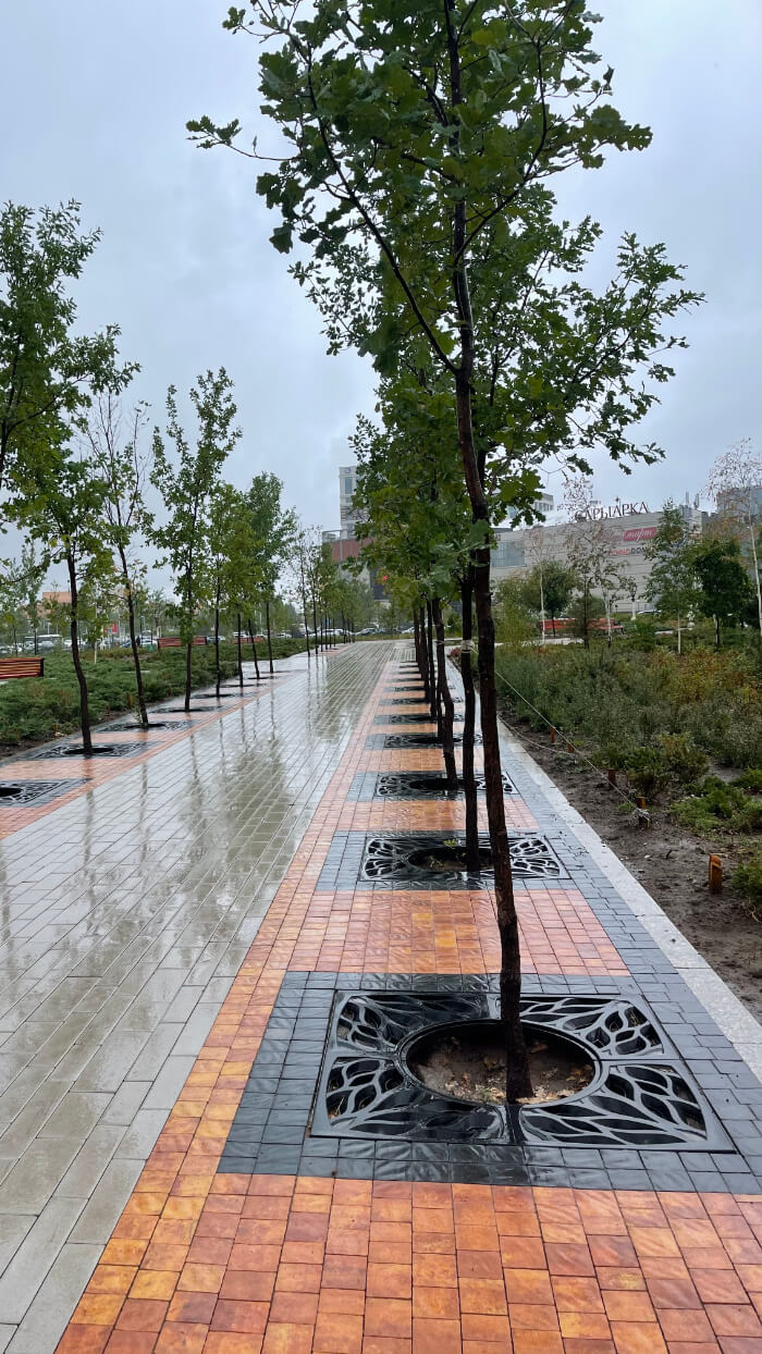 Приствольная решетка для дерева ZKING CRUST 1.2х1.2м Черная в Нефтеюганске фото