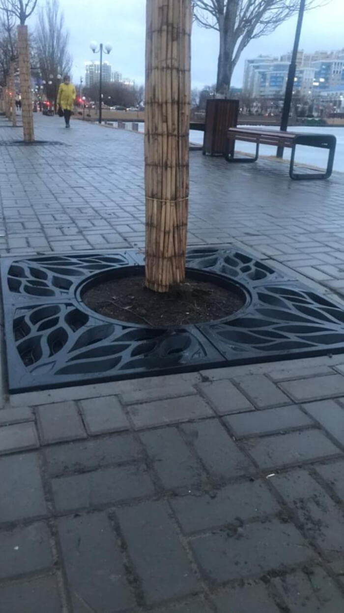 Приствольная решетка для дерева ZKING CRUST 1.2х1.2м Черная в Нефтеюганске фото