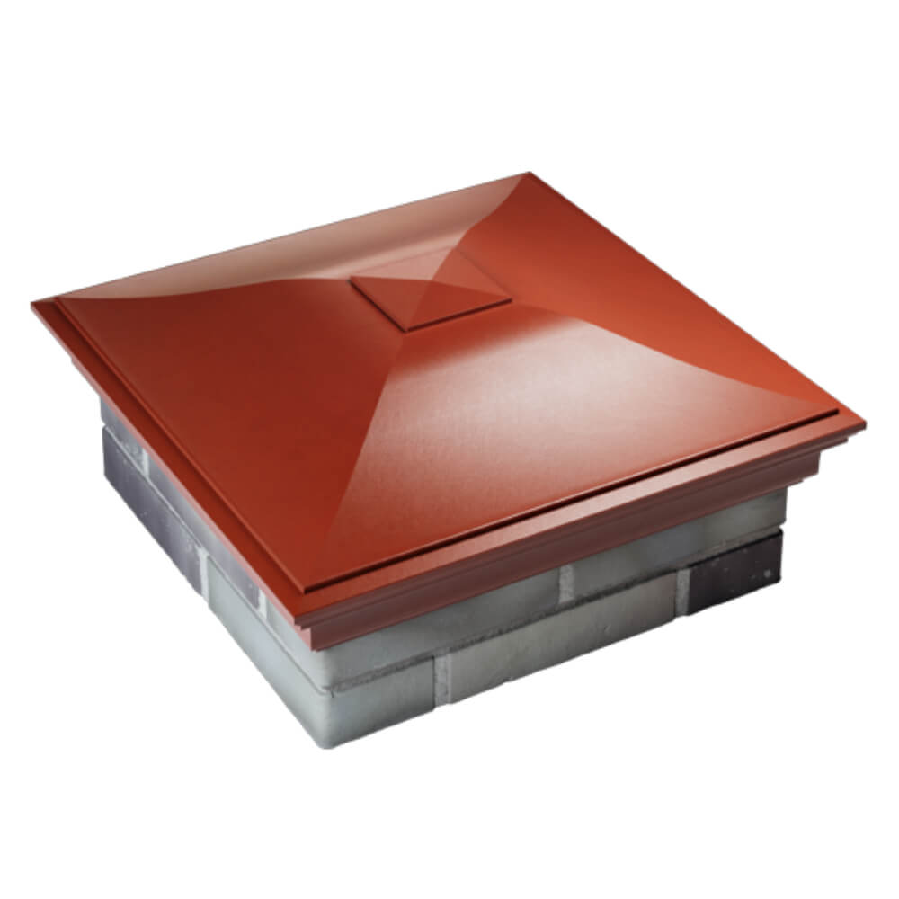 Колпак Zking Монблан Красный на столб 2х2 кирпича (515х515мм) Нефтеюганск фото