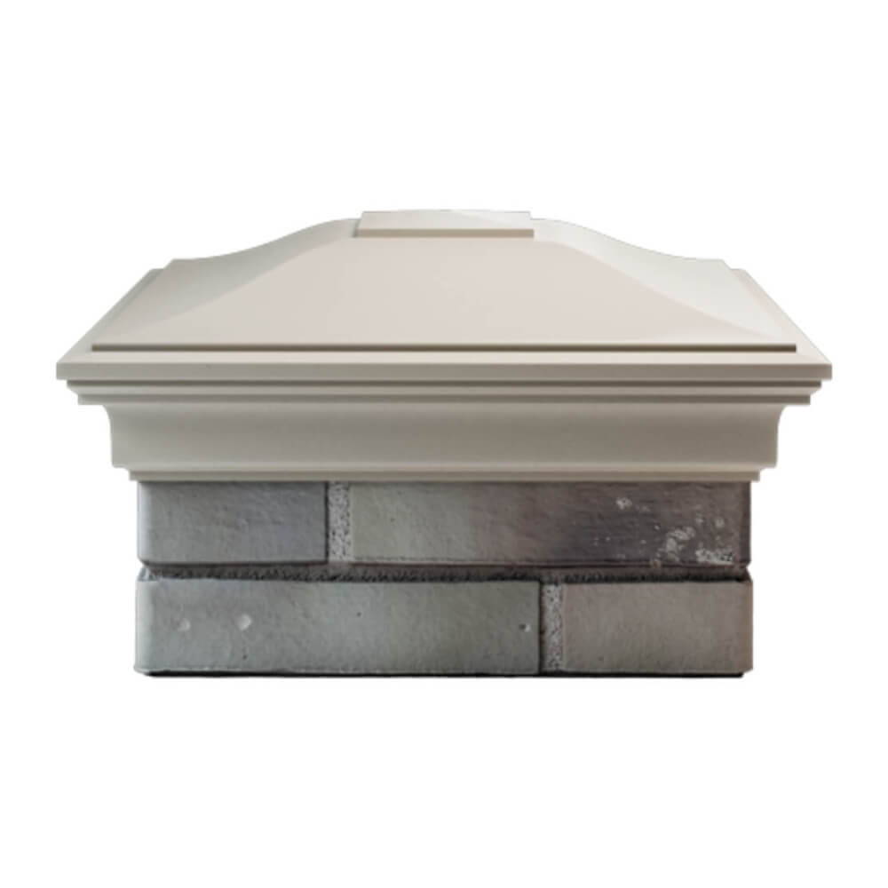 Колпак Zking Монблан Бежевый на столб 1.5х1.5 еврокирпича 0.7НФ (355х355мм) Нефтеюганск фото