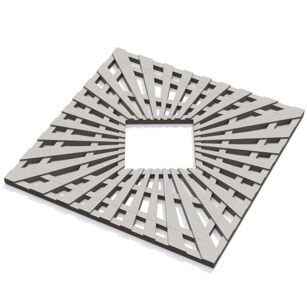 Приствольная решетка для дерева ZKING ATMOSPHERE 1.2х1.2м Бежевая в Нефтеюганске фото