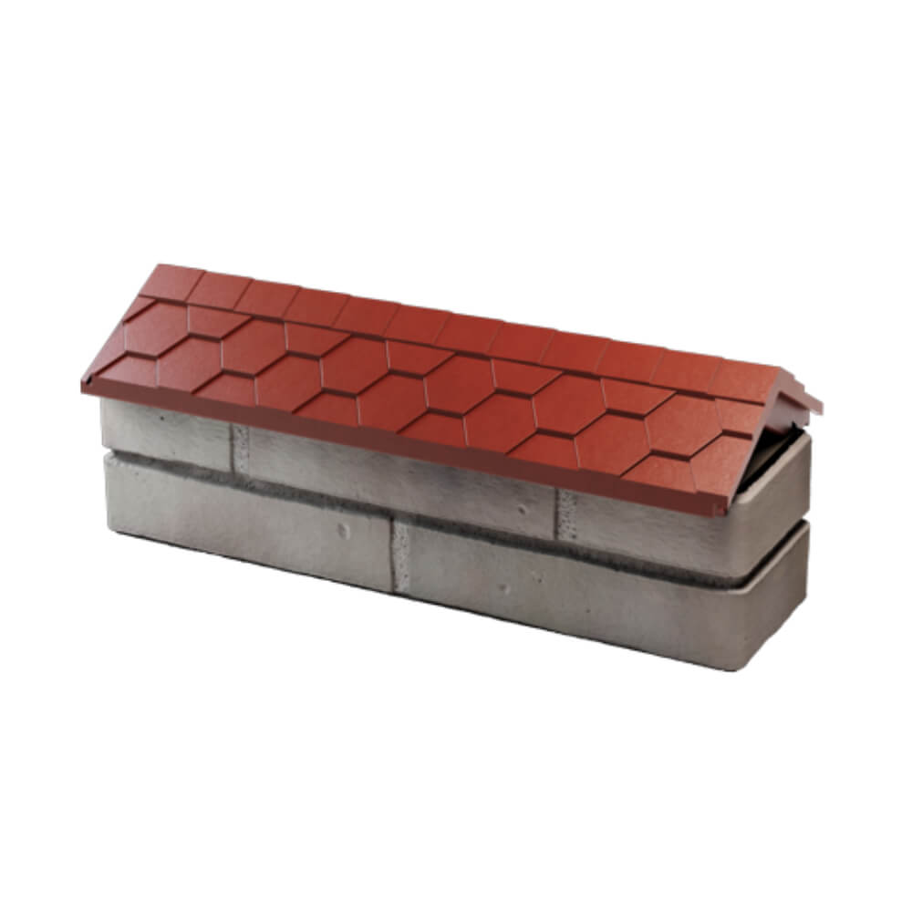 Парапет Zking Эверест Красный с посадкой на 0.5 кирпича (130мм) в Нефтеюганске фото