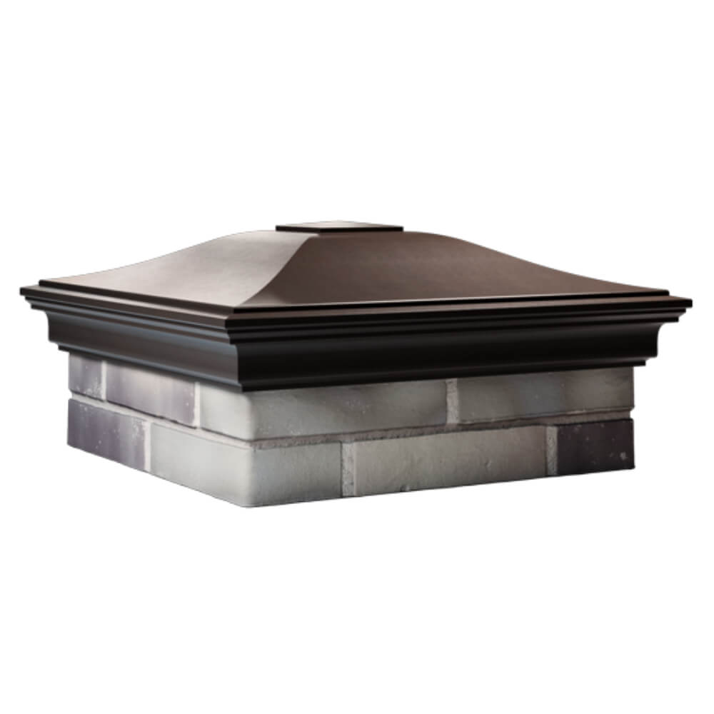 Колпак Zking Монблан Коричневый на столб 2х2 кирпича (515х515мм) в Нефтеюганске фото