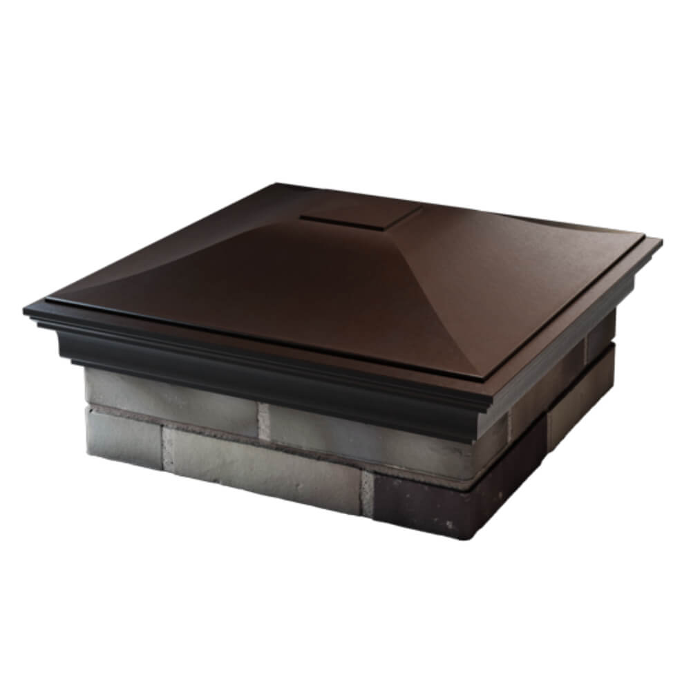 Колпак Zking Монблан Коричневый на столб 2х2 кирпича (515х515мм) в Нефтеюганске фото