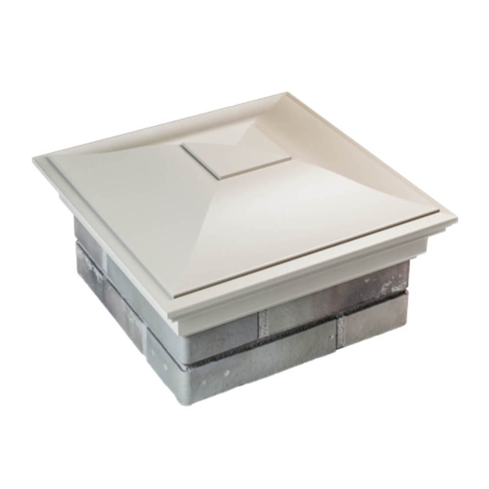 Колпак Zking Монблан Бежевый на столб 1.5х1.5 еврокирпича 0.7НФ (355х355мм) в Нефтеюганске фото