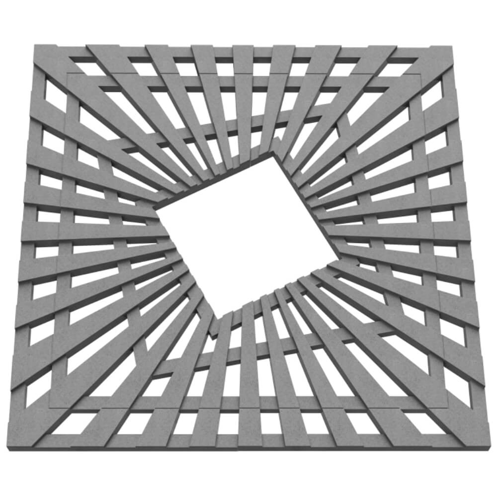 Приствольная решетка для дерева ZKING ATMOSPHERE 1.2х1.2м Серая в Нефтеюганске фото