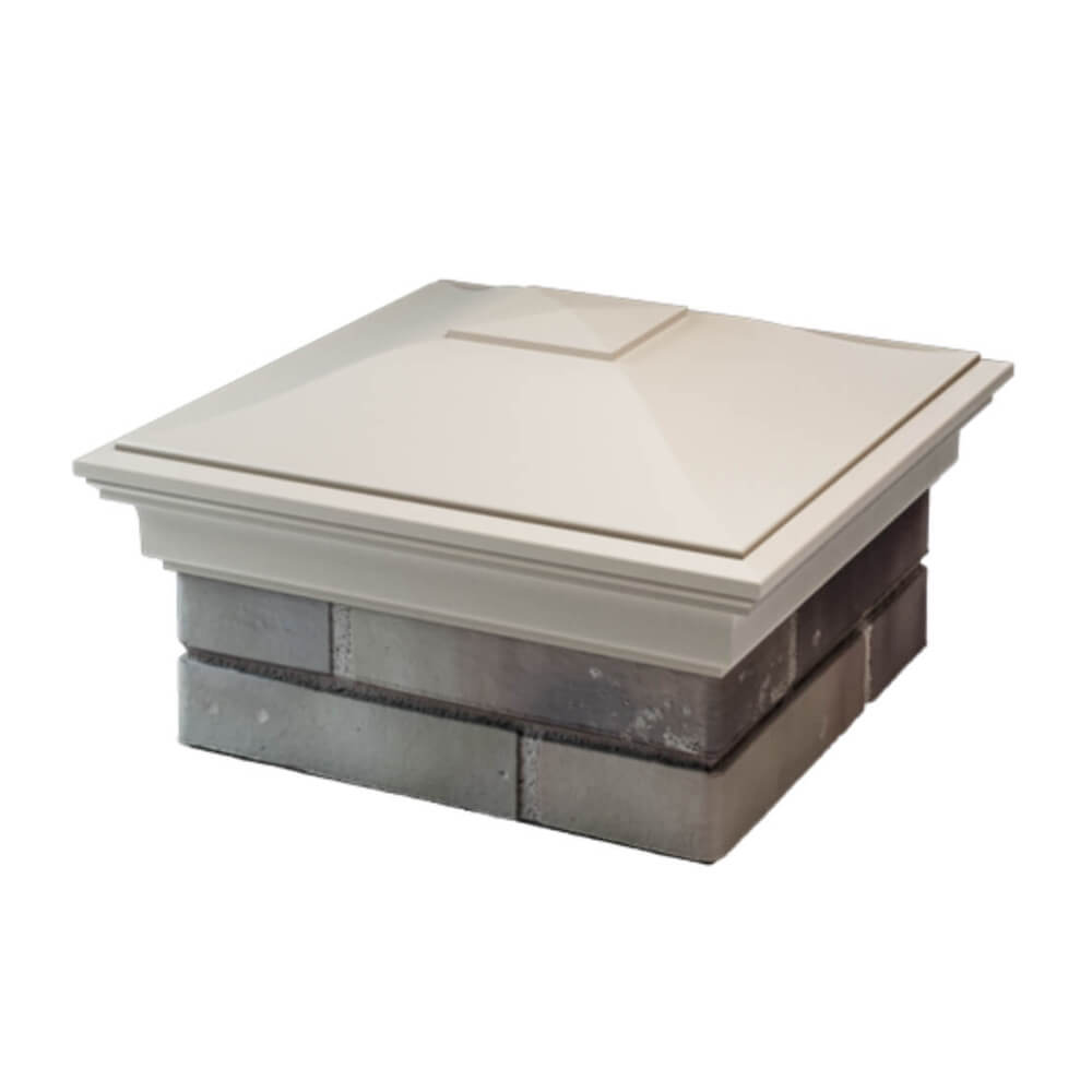 Колпак Zking Монблан Бежевый на столб 1.5х1.5 еврокирпича 0.7НФ (355х355мм) в Нефтеюганске фото