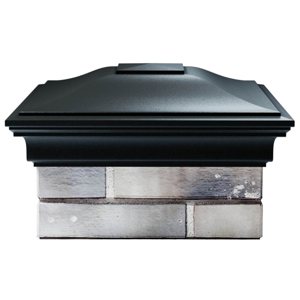 Колпак Zking Монблан Черный на столб 1.5х1.5 кирпича (385х385мм) Нефтеюганск фото