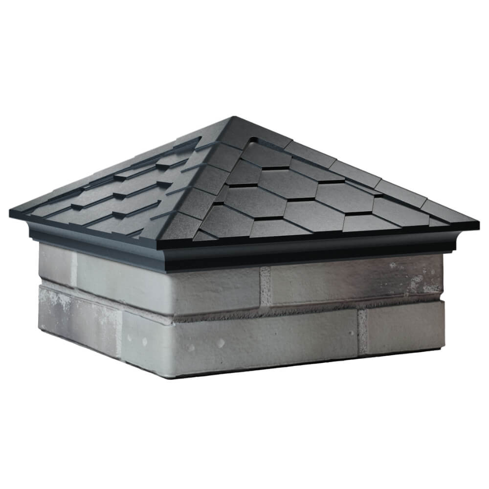 Колпак Zking Эверест Черный на столб 1.5х1.5 кирпича (390х390мм) в Нефтеюганске фото