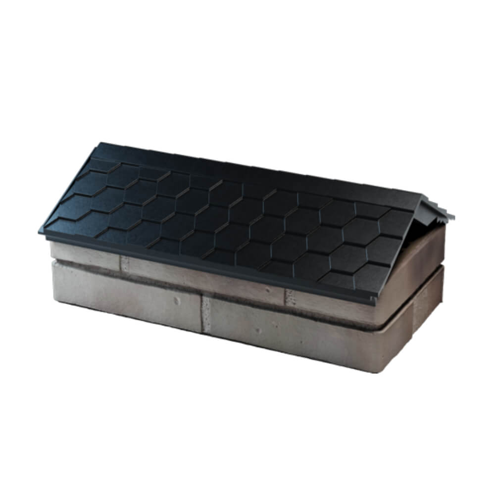 Парапет Zking Эверест Черный с посадкой на 1 кирпич (200/225/255мм) в Нефтеюганске фото