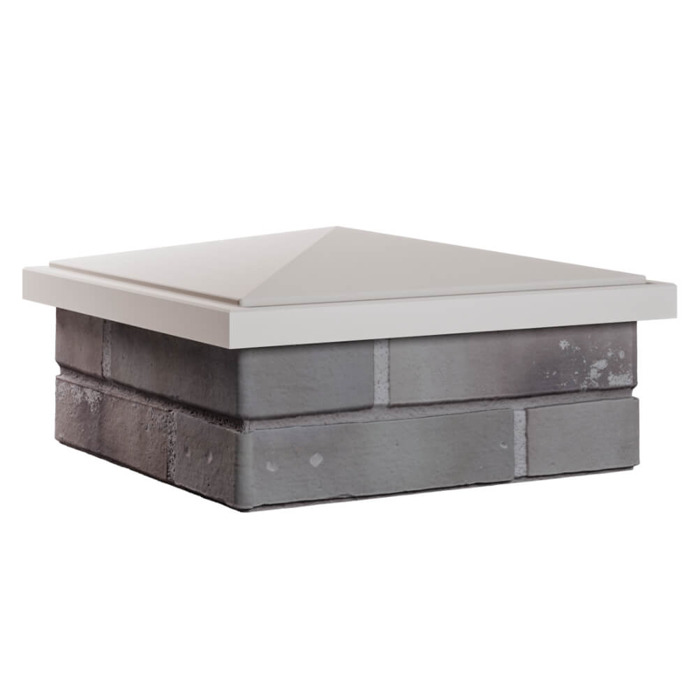 Колпак Zking БонаМоно Бежевый на столб 1.5х1.5 кирпича (385х385, 400х400мм) в Нефтеюганске фото