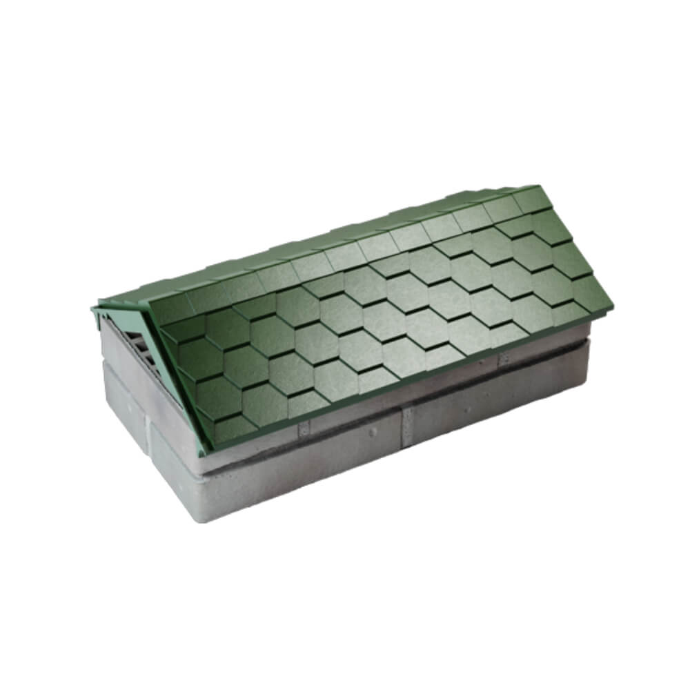 Парапет Zking Эверест Зеленый с посадкой на 1 кирпич (200/225/255мм) в Нефтеюганске фото