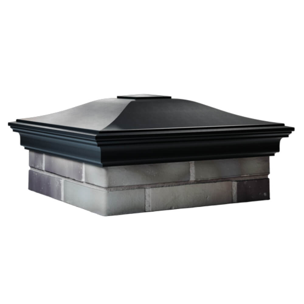 Колпак Zking Монблан Черный на столб 2х2 кирпича (515х515мм) в Нефтеюганске фото