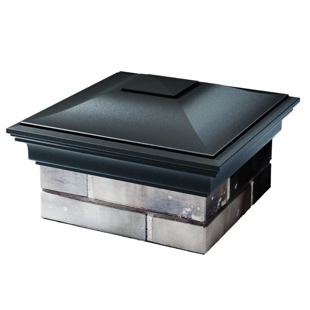 Колпак Zking Монблан Черный на столб 1.5х1.5 кирпича (385х385мм) в Нефтеюганске фото