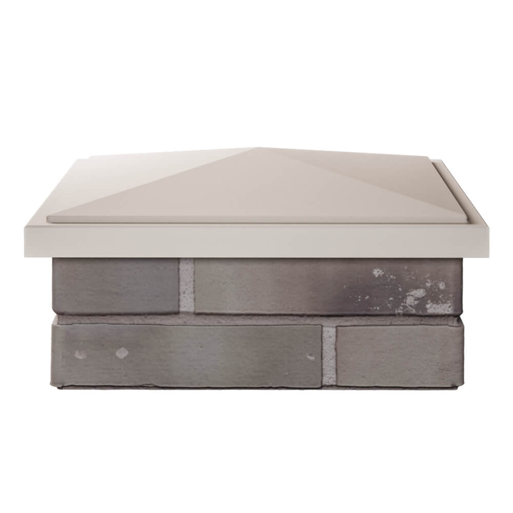 Колпак Zking БонаМоно Бежевый на столб 1.5х1.5 кирпича (385х385, 400х400мм) Нефтеюганск фото