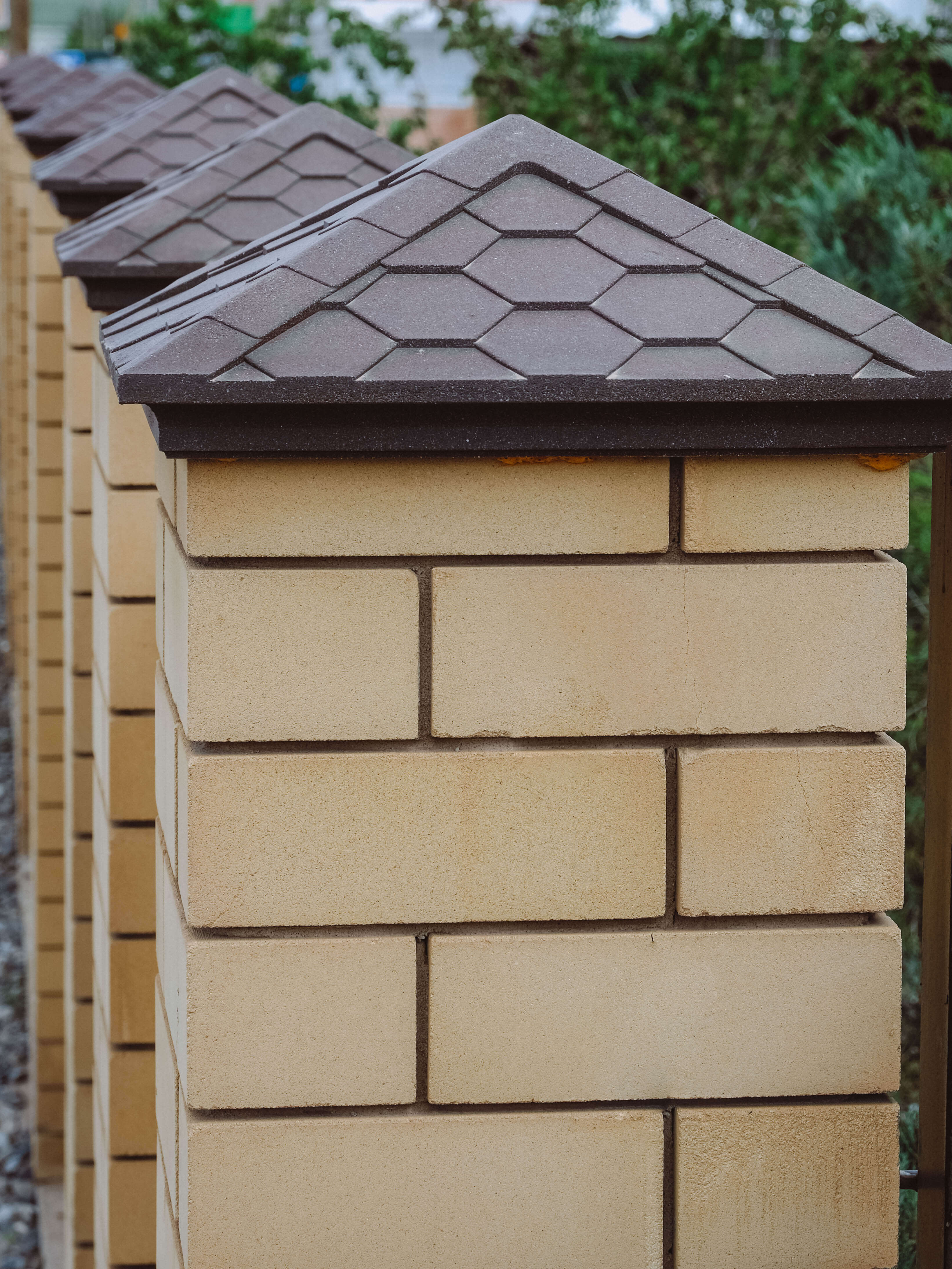 Колпак Zking Эверест Коричневый на столб 1.5х1.5 кирпича (390х390мм) в Нефтеюганске фото