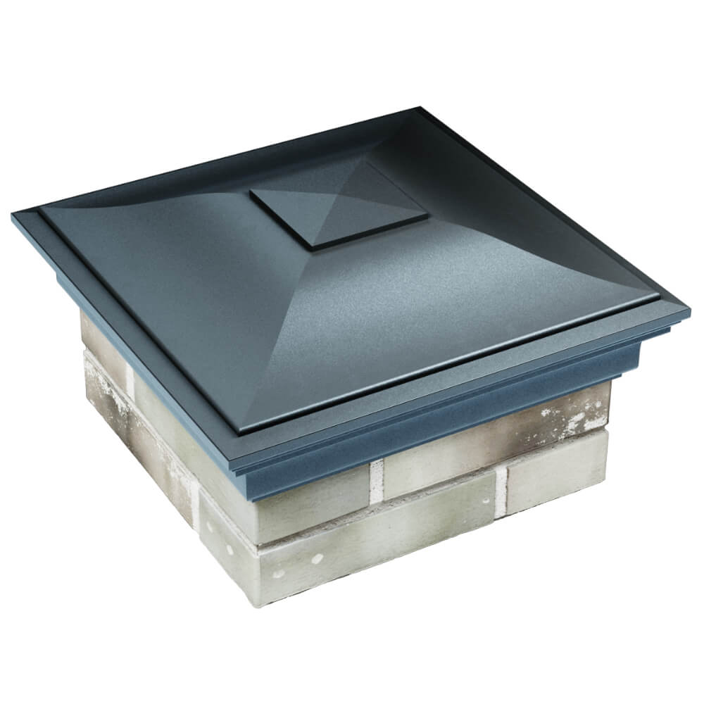 Колпак Zking Монблан Серый на столб 1.5х1.5 кирпича (385х385мм) в Нефтеюганске фото