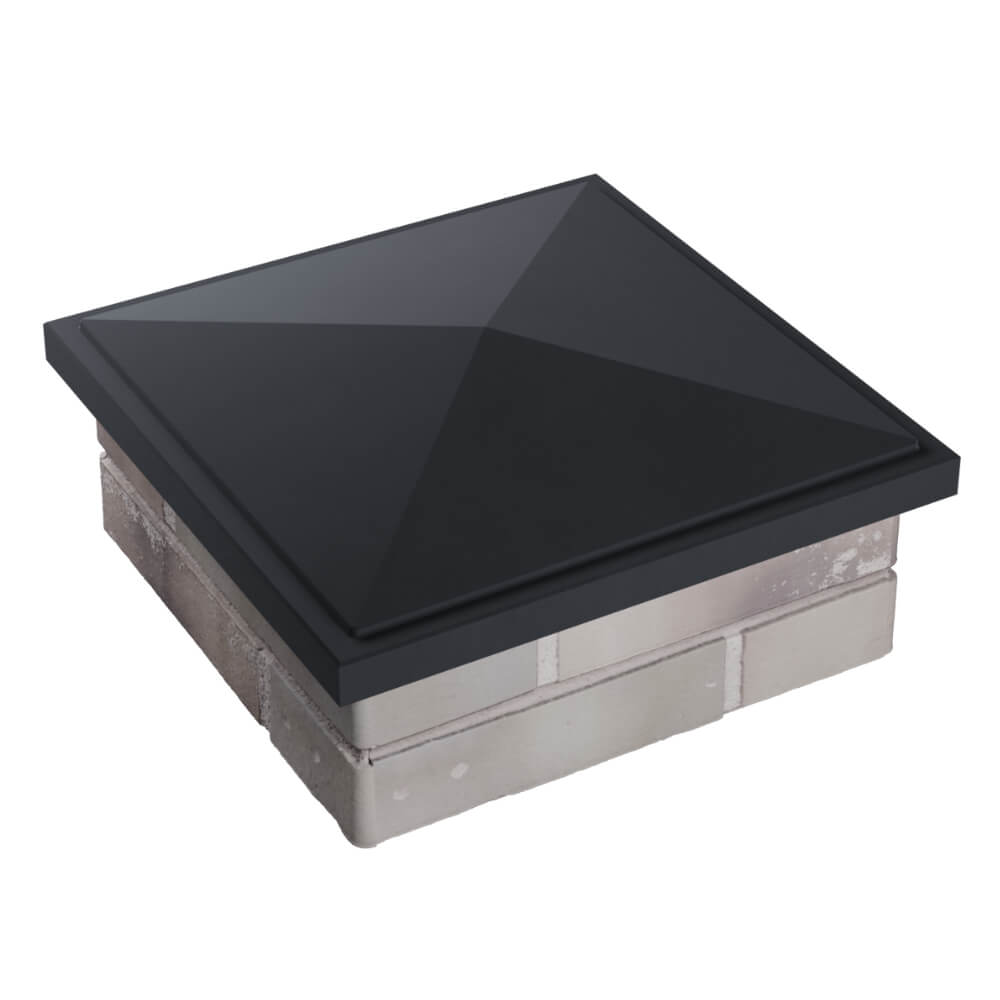 Колпак Zking БонаМоно Серый на столб 1.5х1.5 кирпича (385х385, 400х400мм) в Нефтеюганске фото