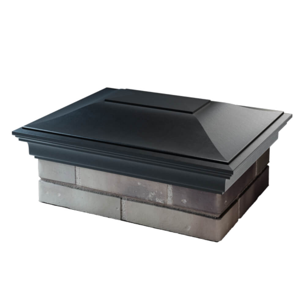 Колпак Zking Монблан Черный на столб 2х1.5 кирпича (515х385мм) в Нефтеюганске фото