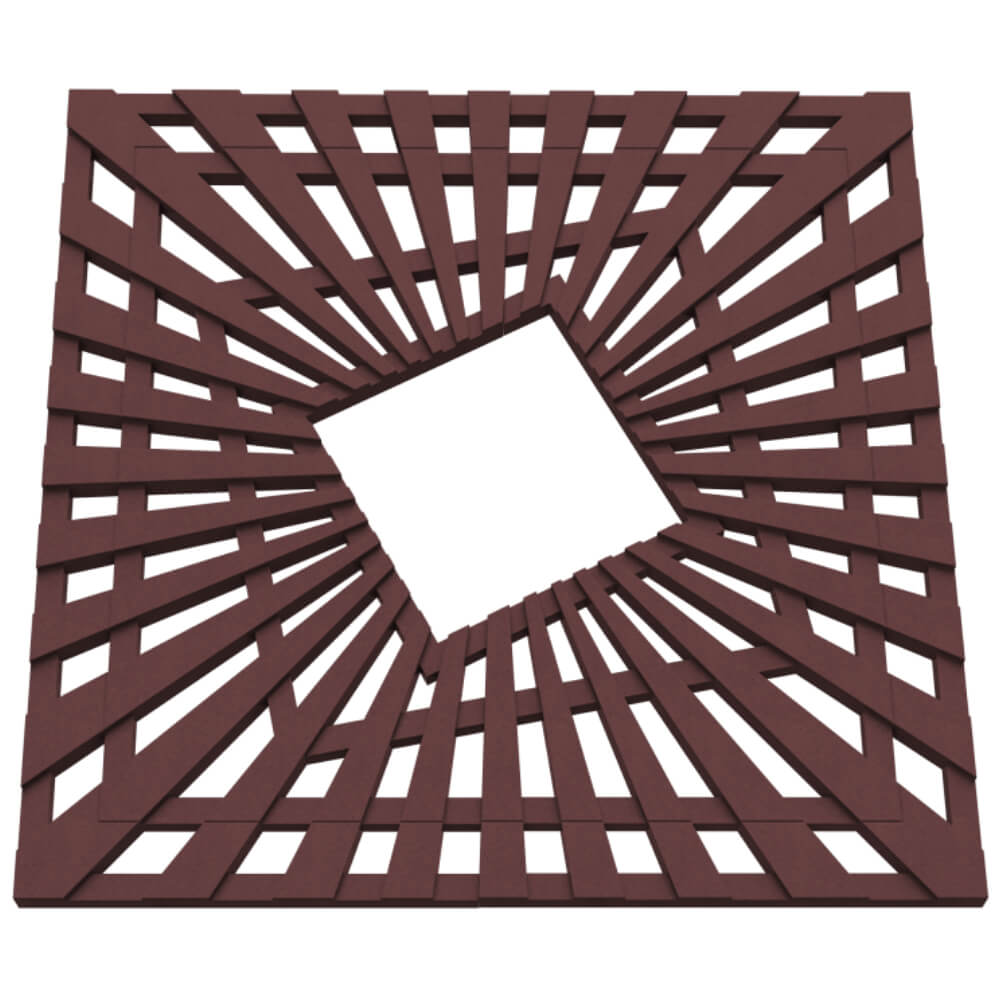 Приствольная решетка для дерева ZKING ATMOSPHERE 1.2х1.2м Коричневая в Нефтеюганске фото