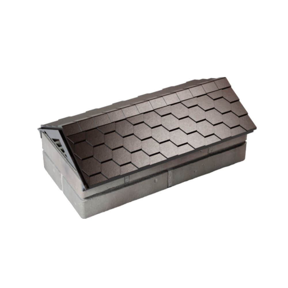 Парапет Zking Эверест Коричневый с посадкой на 1 кирпич (200/225/255мм) в Нефтеюганске фото