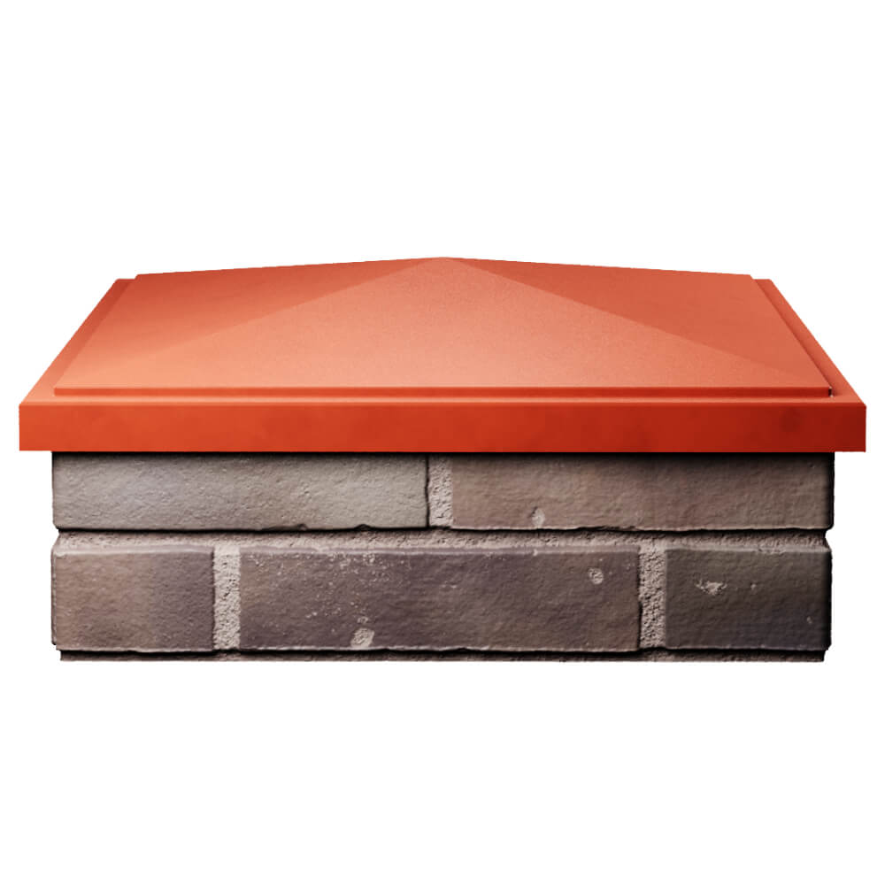 Колпак Zking БонаМоно Красный на столб 2х2 кирпича (515х515, 530х530мм) Нефтеюганск фото