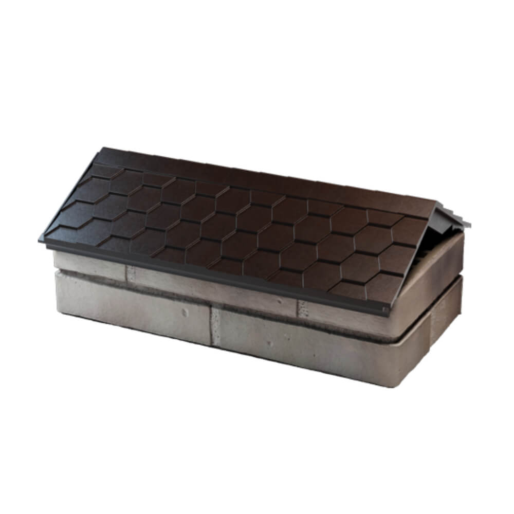 Парапет Zking Эверест Коричневый с посадкой на 1 кирпич (200/225/255мм) в Нефтеюганске фото