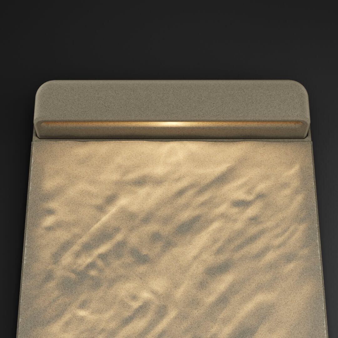 LED Светильник для шаговой плиты STONE Светлая Галька 330х75х98мм в Нефтеюганске фото