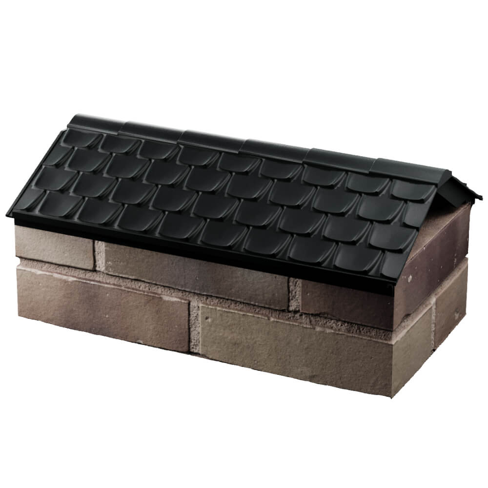 Парапет Zking Эльбрус Черный с посадкой на 1 кирпич (255мм) в Нефтеюганске фото