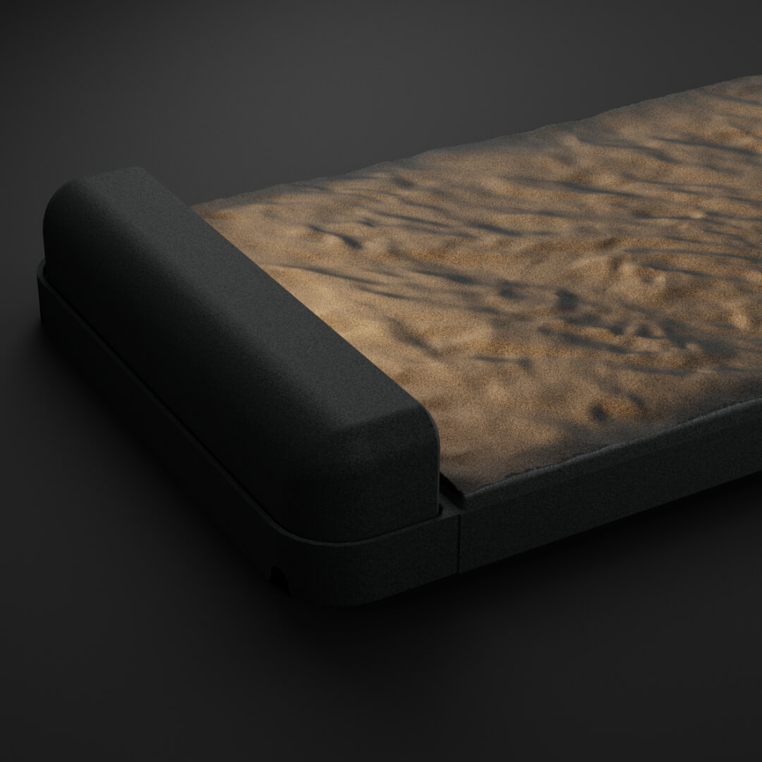 LED Светильник для шаговой плиты STONE Графитовый Серый 330х75х98мм в Нефтеюганске фото