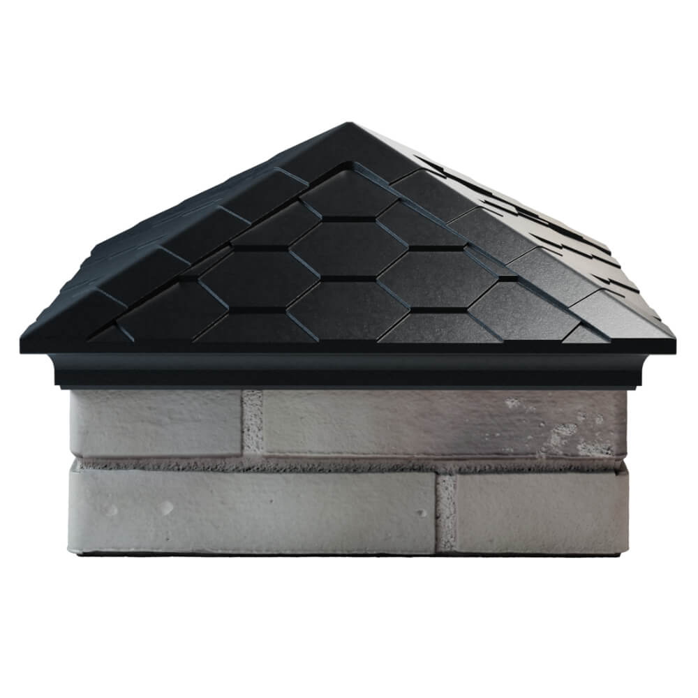 Колпак Zking Эверест Черный на столб 1.5х1.5 кирпича (390х390мм) Нефтеюганск фото