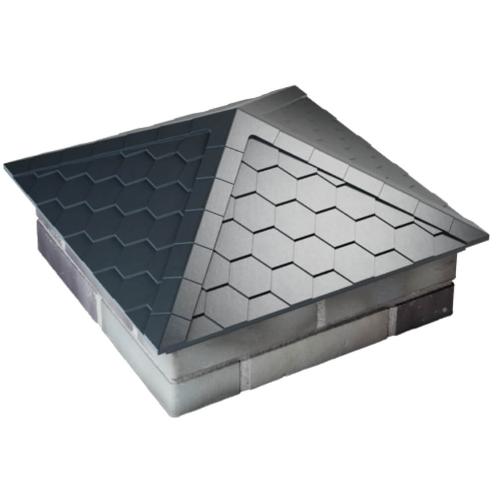 Колпак Zking Эверест Серый на столб 2х2 кирпича (535х535мм) Нефтеюганск фото