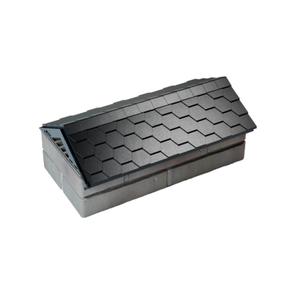 Парапет Zking Эверест Черный с посадкой на 1 кирпич (200/225/255мм) в Нефтеюганске фото