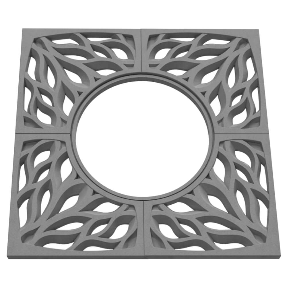 Приствольная решетка для дерева ZKING CRUST 1.2х1.2м Серая в Нефтеюганске фото