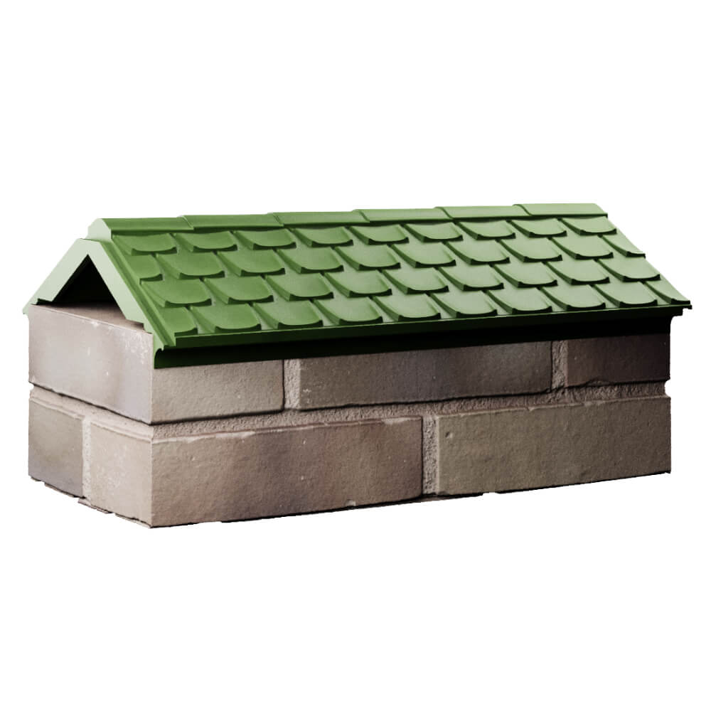 Парапет Zking Эльбрус Зеленый с посадкой на 1 кирпич (255мм) Нефтеюганск фото