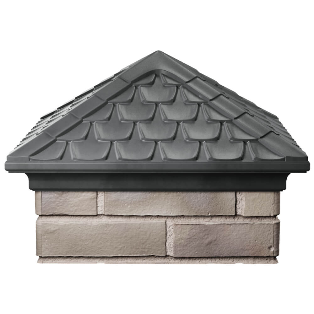 Колпак Zking Эльбрус Серый на столб 1.5х1.5 кирпича (385х385мм) Нефтеюганск фото