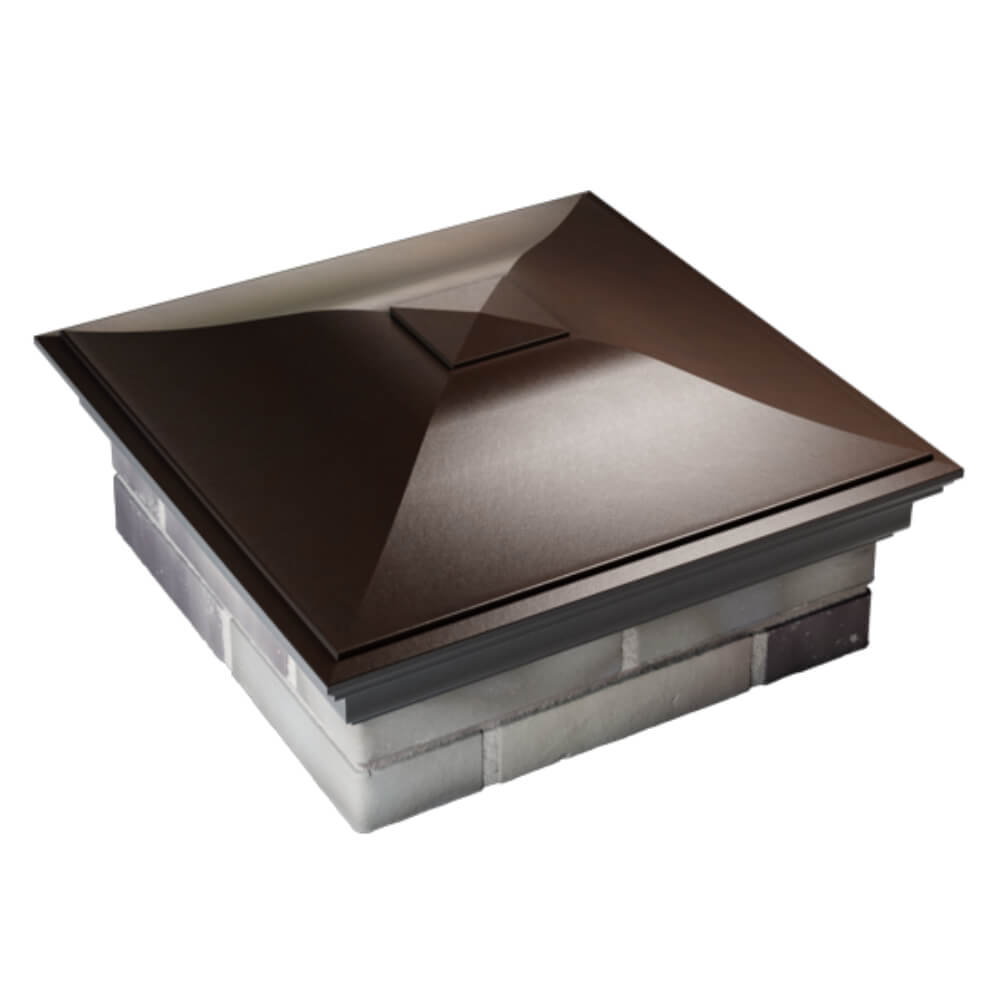 Колпак Zking Монблан Коричневый на столб 2х2 кирпича (515х515мм) Нефтеюганск фото