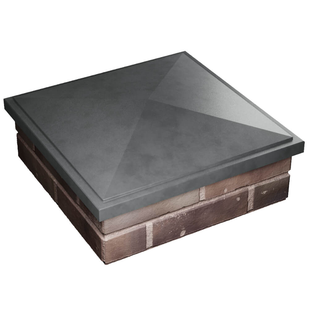 Колпак Zking БонаМоно Серый на столб 2х2 кирпича (515х515, 530х530мм) в Нефтеюганске фото